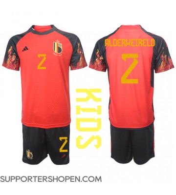 Belgien Toby Alderweireld #2 Hemmatröja Barn VM 2022 Kortärmad (+ korta byxor)